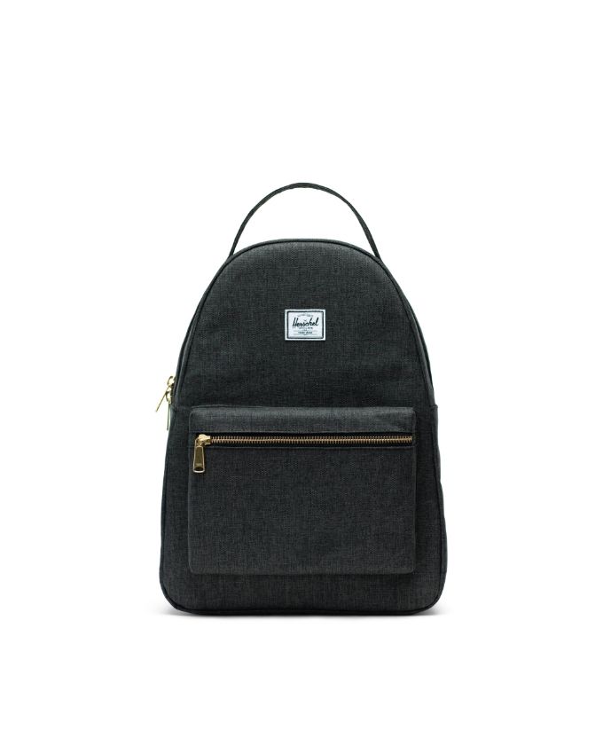 herschel black mini backpack