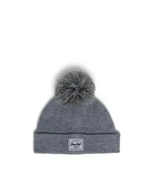 Baby Beanie Pom | 6–18 Months - Heather Light Grey