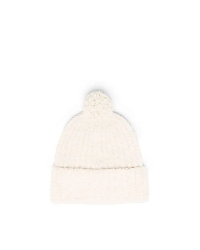 Boucle Pom Solid Beanie